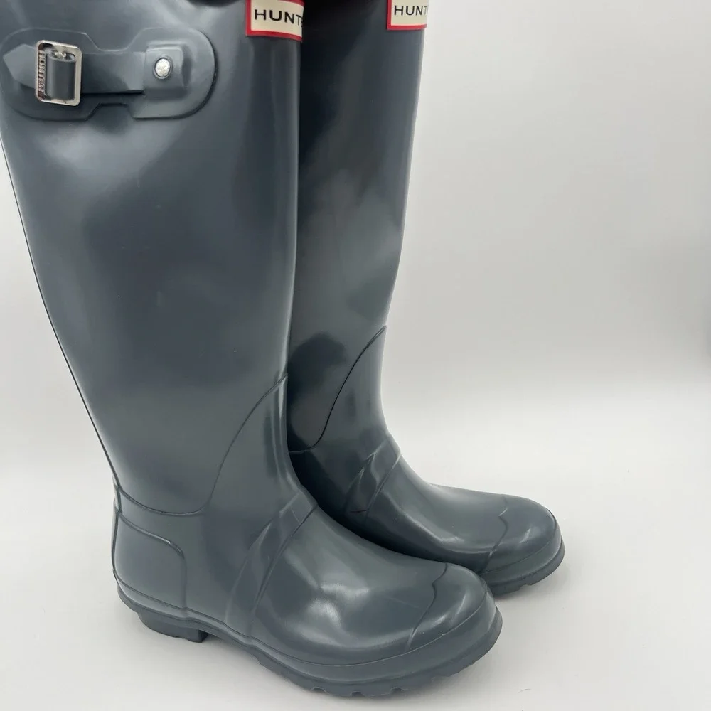 Hunter Original Tall Womens Size 5 Navy Classic Outdoor Waterproof Rain Boots
